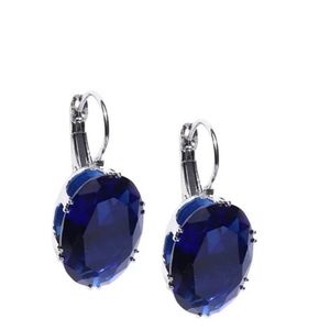 Stunning Blue Gemstone Drop Earrings