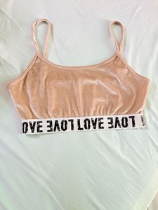 Velvet Sporty Crop Top