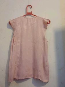 Chic Pink Flutter Sleeve Top