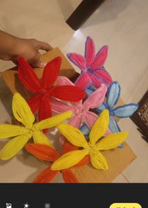 Pipe Cleaner Flowers Craft Lot