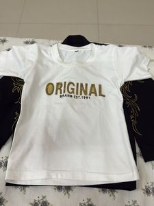 black white T-shirt ,  pant n sweat jack