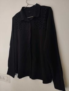 ✨Premium Black🖤 Laser Cut Shirt
