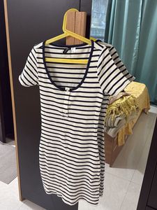 Striped Knit Mini Dress