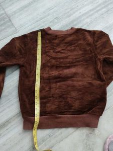Adidas Brown Velvet Sweatshirt