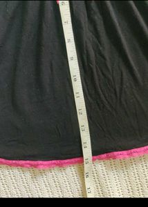 Black cami with pink trim