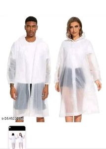 Stylish White Raincoat
