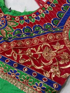 Green Embroidered Anarkali Kurta