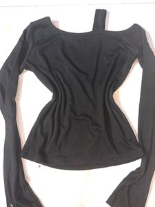 one shoulder y2k cool top