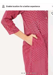 Maroon rust color kantha work Kurti