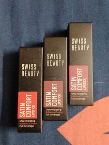 Swiss Beauty Satin Comfort Lipsticks