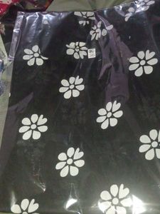Elegant Black Floral Print Kurta
