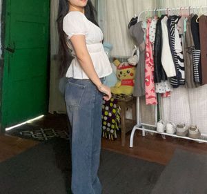 Washed Blue Denim Jeans