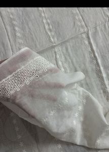 Pure White Hakoba dupatta