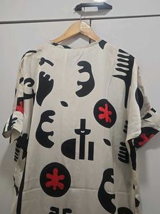 Abstract Print kurta wid trousers