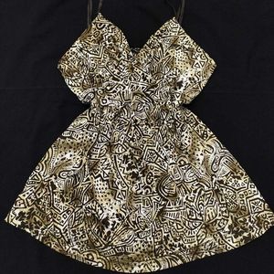Boho Abstract Spaghetti Top