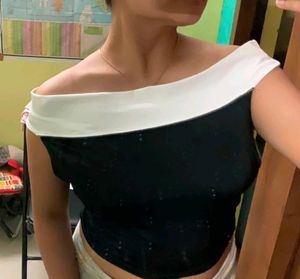 Chic Off-Shoulder Sequin Top