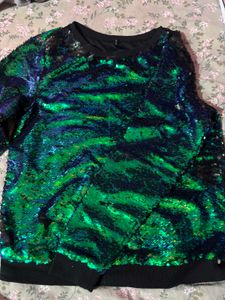 Sparkly Sequin Long Sleeve Top