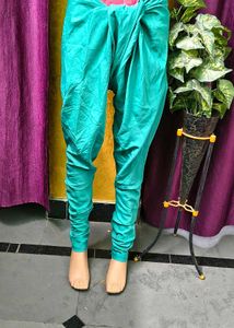 Elegant Teal Anarkali Suit with Gold Embellish