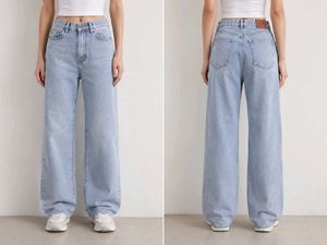 Light Wash Wide Leg Jeans
