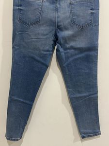 Bare Denim Stylish Blue Jeans with Side Stripe