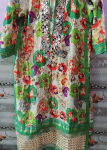 Multi Color Kurta Original Mirror Work