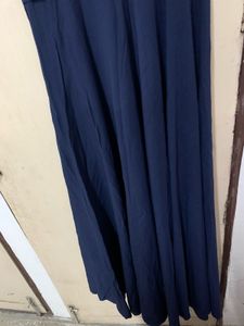 Elegant Navy Blue Sleeveless Maxi Dress