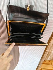 Chic Black Leather Shoulder Bag