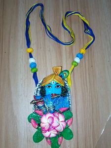 Handmade Krishna Pendant Necklace
