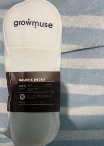 Growmuse Calorie Socks - White