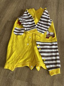 Adorable Yellow Giraffe Baby Romper
