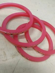pink &amp; Gold Bangle Set