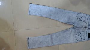 Men's Washed Denim Jeans