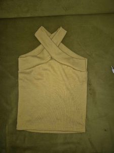 Cross Halter Neck Sleeveless Top