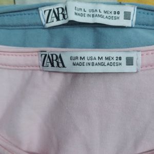 Combo Zara Plain Tshirts