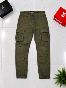 Men's Olive Camo Cargo Pants
