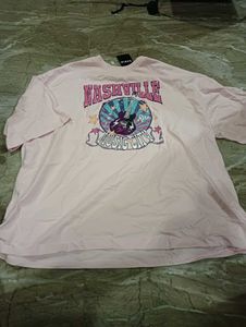 Pink Nashville Music City Graphic T-Shirt