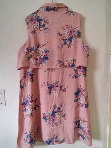 Chic Floral Print Sleeveless Dress