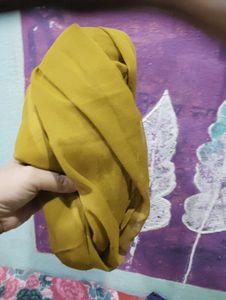 Vibrant Yellow Hijab Set