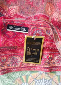 Embroidered Red shwal