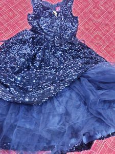 Pretty Blue Sequin Gown -20% discount now
