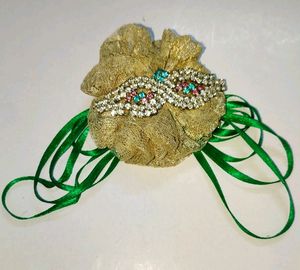 Hair tie Flower Rhinestone/Unique 4 to 10 years