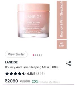 Korean Brand And Original Laneige Mask