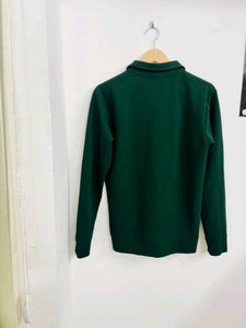 Men's Green Quarter Zip Pullover
