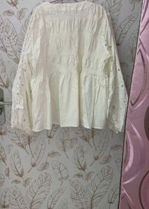 Vero Moda white Eyelet Detail Blouse