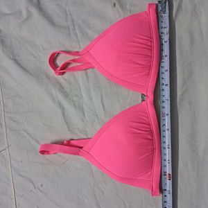 Bright Pink🪔 Ribbed Bikini Top