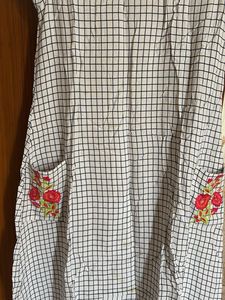 Beautiful Embroidered Checkered Dress