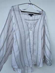 💕PRIMARK Striped Button-Up Top 🩷