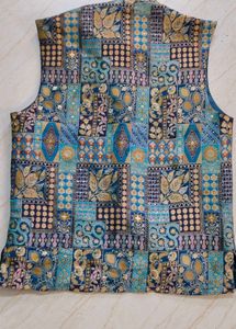 Men's Teal Kurta Set with Nehru Jacket