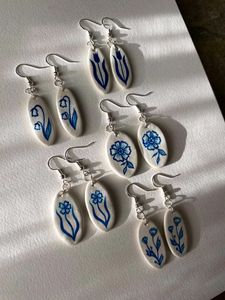 Hand-Painted Chatpate Earrings