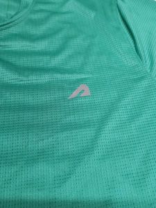BOLDfit Men's Green Athletic T-Shirt